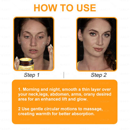 Made and Shipped from USA 🌟🌟VLSVLS® Bee Venom Comprehensive Cream  LAST DAY 80% OFF(Sagging Skin, Fine Lines, Loss of Firmness, Flat Bust, Drooping Hips, and More)