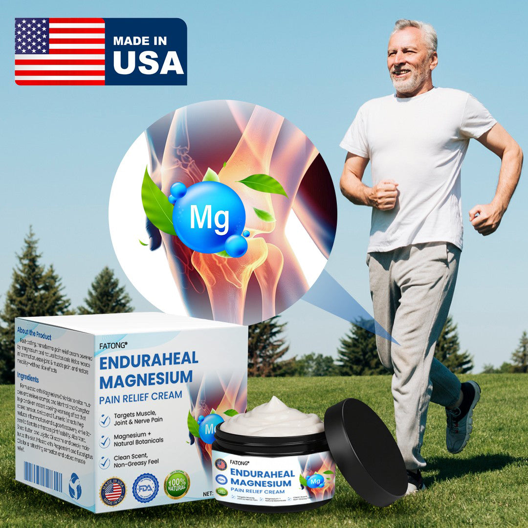 FATONG® EnduraHeal Magnesium Pain Relief Cream (Treats Arthritis, Neuropathy, Rheumatism, Sports Injuries & More)