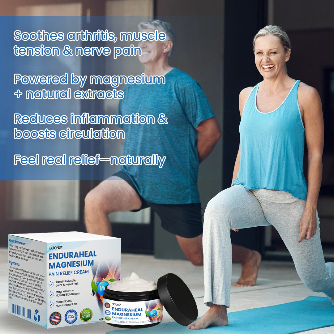 FATONG® EnduraHeal Magnesium Pain Relief Cream (Treats Arthritis, Neuropathy, Rheumatism, Sports Injuries & More)